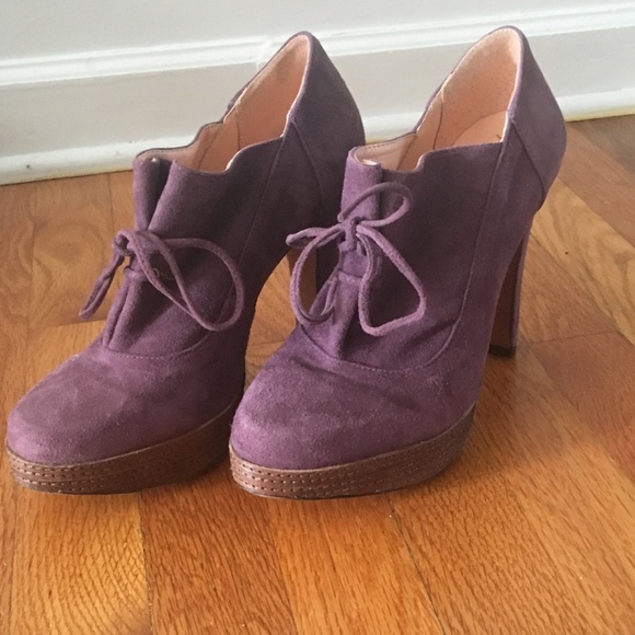 Anthro | Luiza Barcelos Suede Platform Bootie - Picture 8 of 8